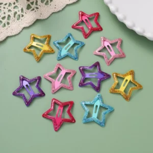 100 ชิ้น /คละสี กิ๊บติดผมเด็กน่ารัก กิ๊บเด็กรูปดาวสีสันสดใส 