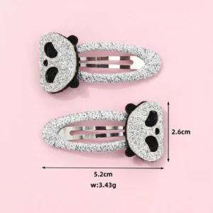 2ชิ้น/เซต กิ๊บติดผมลายหมีแพนด้าน่ารัก